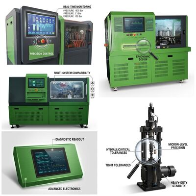 CRP-IoT Akıllı Bağlantılı Common Rail Pompa Deneme Benchi, 11Kw Motor 2500 Bar Basınç ve WiFi Uzaktan İzleme